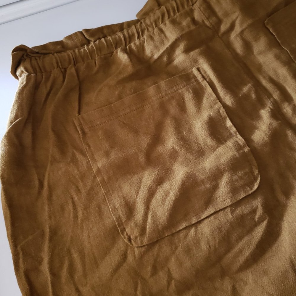 NWT Plus Size 2X Universal Thread Mid-Rise Tie Waist Utility Shorts BROWN - Picture 6 of 8